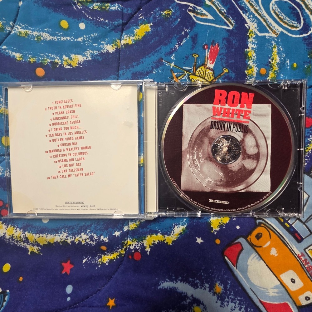 Ron White Drunk In Public CD 2003 Comedy Album Parental Advisory Explicit Disc - Picture 3 of 3